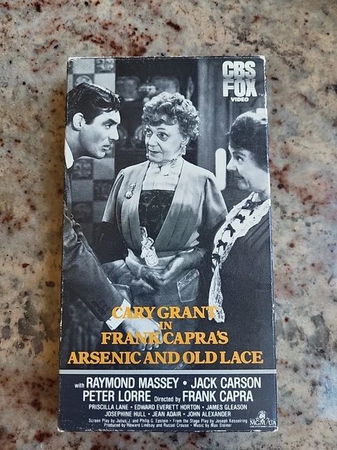 ARSENIC AND OLD Lace (VHS 1944, CBS Fox Video) Cary Grant
