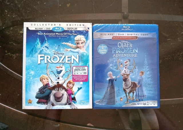 FROZEN / OLAF'S Frozen Adventure (Blu-ray/DVD, 2014/2018) Olaf New ...