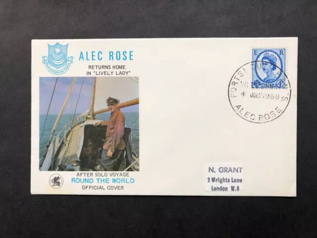 GB Commemorative Cover Alec Rose World Voyage 1968