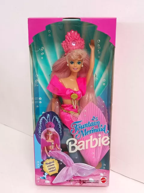 BARBIE  Fountain Mermaid 🩷🧜‍♀️🩷🧜‍♀️1993 NRFB nuova NEW fashion doll  MATTEL 