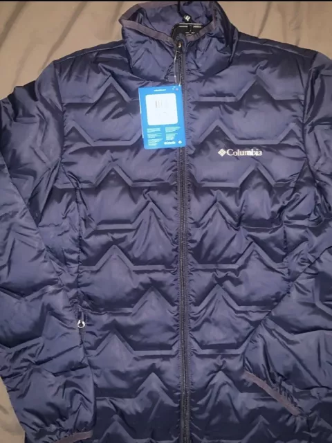 columbia navy blue Walker Mill heat sealing 650 down jacket (women’s) 2