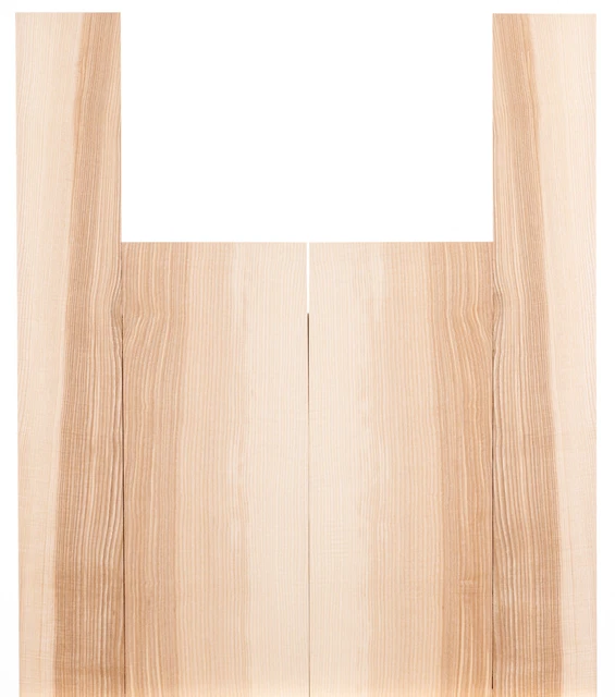 Tonewood barra de fresno acústica guitarra madera arcilla backs & laterales set 5232