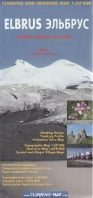Elbrus Climbing and Trekking Map: Including Terskol, Cheget and Azau City Plans