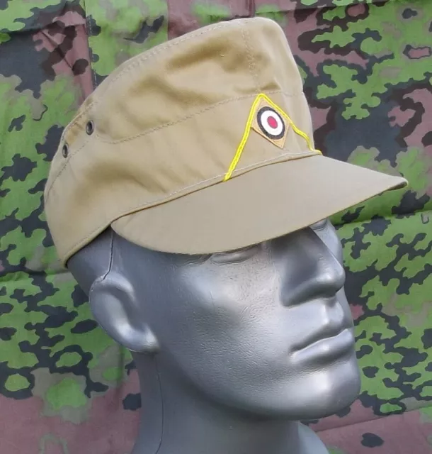 Robert Lubstein LW Feldmütze M41 Tropen Afrikakorps Flieger khaki Größe 58