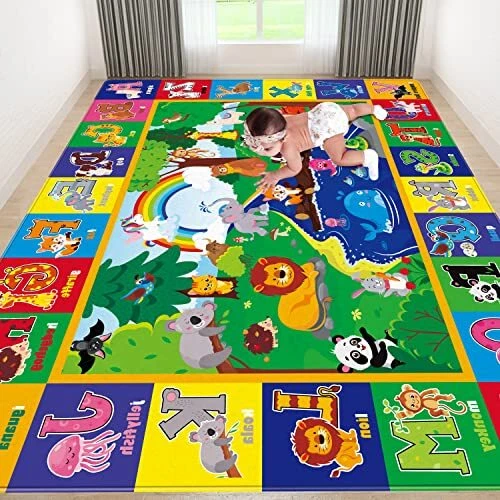 Kids Play Rug for Baby Floor Mats for Kids Baby Play Mat ABC
