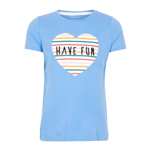Ragazze Bambini Manica Corta Maglia Estiva Nicki Tomaie Felpata Bio-Bw Bambini