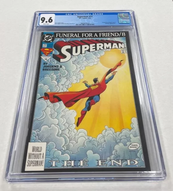 Superman Issue #77 DC Comics 1993 CGC Graded 9.6 Comic Book