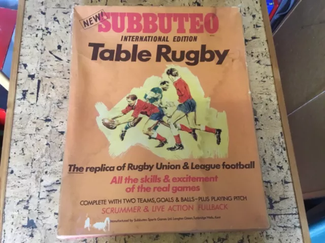 Subbuteo Table rugby International Edition 1970s