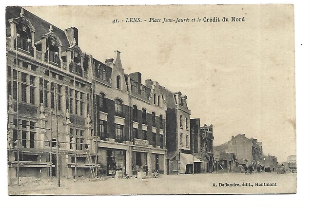 Carte Postale Ancienne Lens – Place Jean Jaurès – Automobiles – CP 62 – Voir Scans