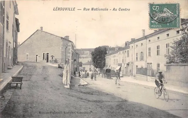 Cpa 55 Lerouville Rue Nationale Au Centre
