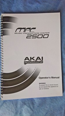 Akai MPC-2500 Midi centro di produzione manuale del proprietario 