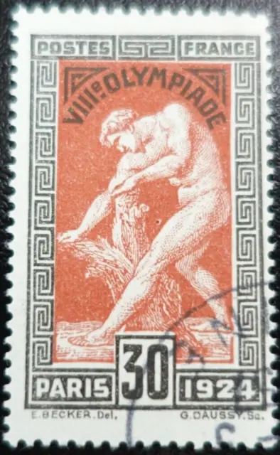 Frankreich Briefmarke Des Olympische Spiele von Paris N°185 ausgelöscht