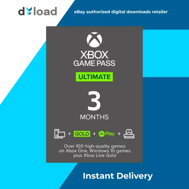 Microsoft Xbox Game Pass ULTIMATE 3 Months Membership - Xbox Series One, X|S