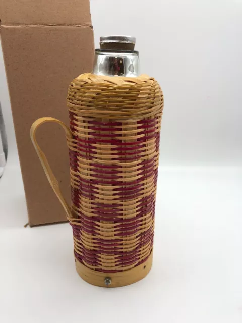Legno Bottiglia Termica  24,5 Cm.  Top Nuovo Fuoritutto