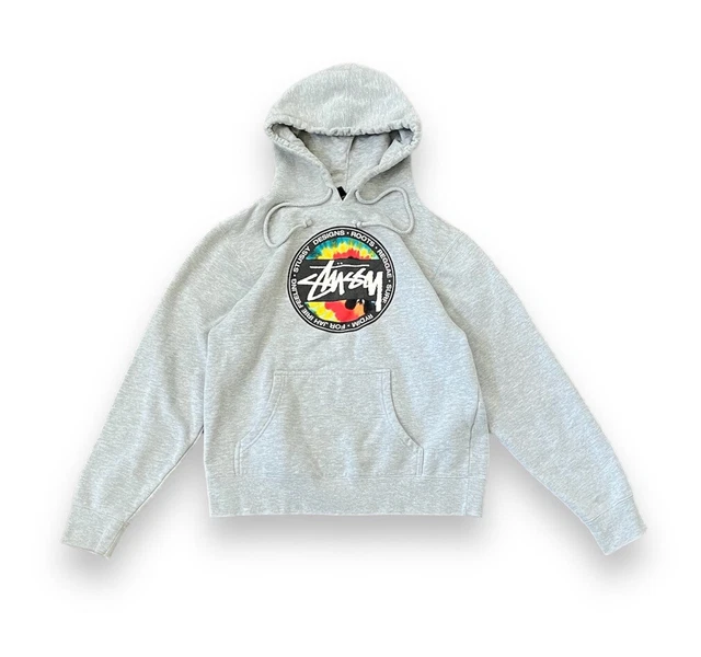 Stussy Designs Youth 2000s Rasta Hoodie Size Large Roots Reggae Surf Rydim Skate
