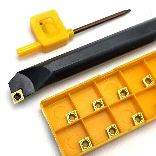 Porte-Outil De Tournage Interne 20x200mm Avec Insert 16IR AG60 + Clé - Pour Tour à Métaux