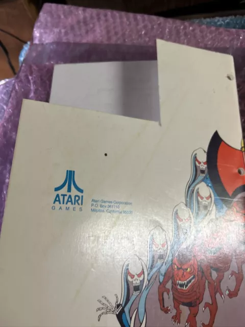 Original  Damaged Gauntlet Atari Arcade video game manual