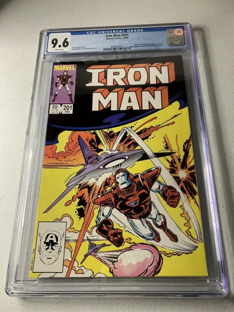 Iron Man, The Invincible #201 Marvel Comics CGC 9.6