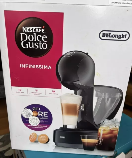 Nescafé Dolce Gusto Infinissima Coffee Machine, Black & Charcoal *USED*