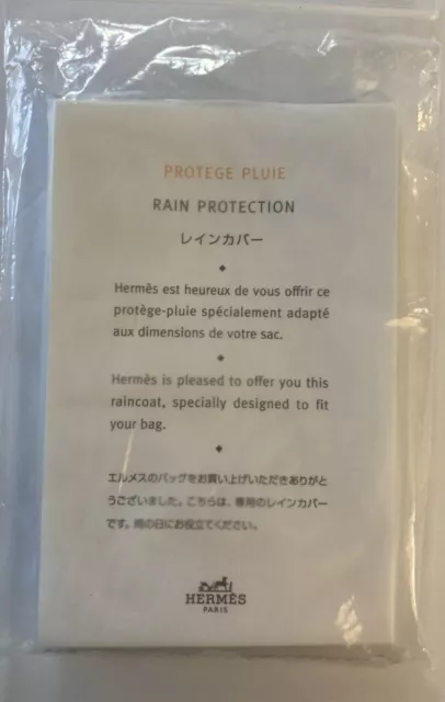 Hermes Bag Rain Protection Cover No 6 LINDY 34 PLUME 28 32 PARIS-BOMBAY 35