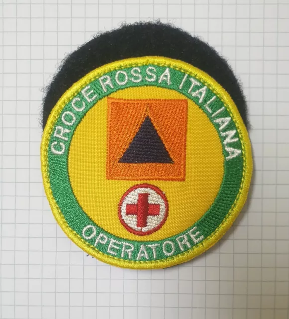 PATCH RICAMO TOPPA - CROCE ROSSA ITALIANA - OPERATORE con STRAPPO