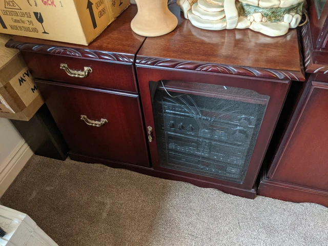 JOHN COYLE MAHOGANY Veneered Hi Fi Cabinet 8.99 PicClick UK