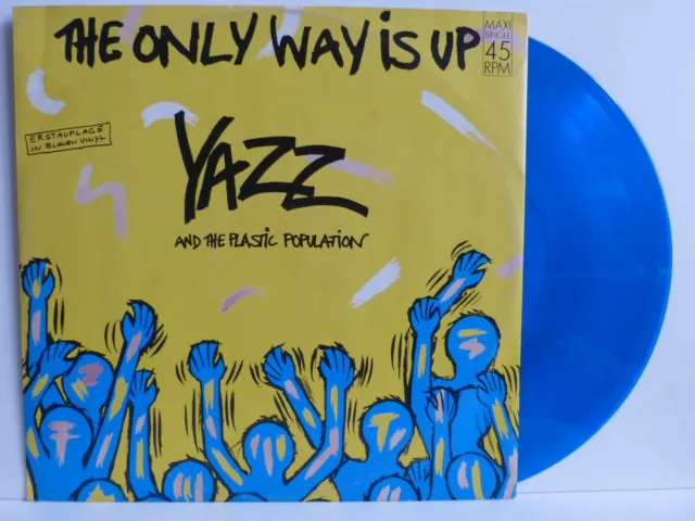 Yazz and The Plastic Population – 12“ Maxi – The Only way Is Up - blaues Vinyl