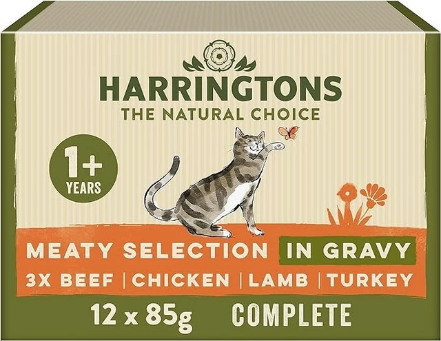 Harringtons Meaty Selection in Gravy Cat Food 12pk 85g