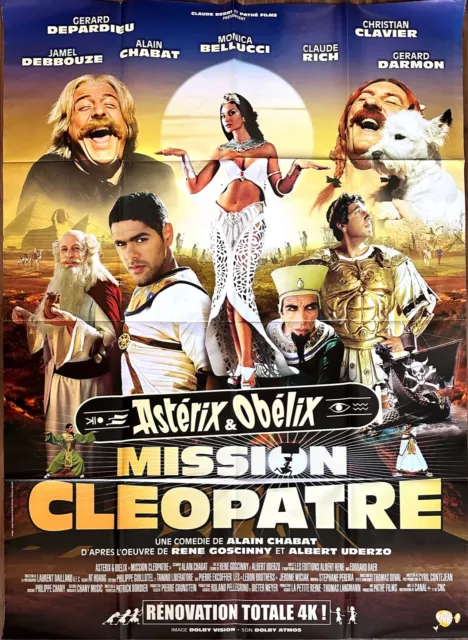 Affiche Cinéma ASTÉRIX ET OBÉLIX MISSION CLÉOPATRE 120x160cm Poster Alain Chabat