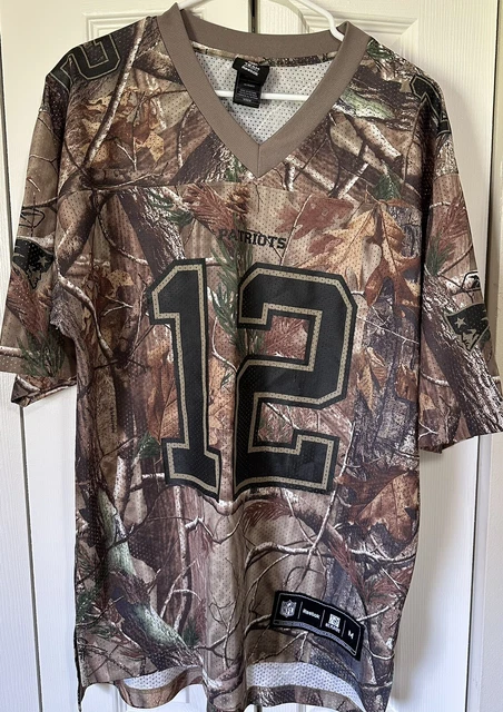 New England Patriots Tom Brady Real Tree Camo Football Jersey Mens M