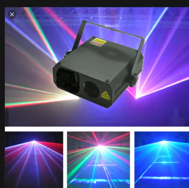 RED GREEN BLUE 300mw Disco Full Colour Laser lighting system  nightclub/home/