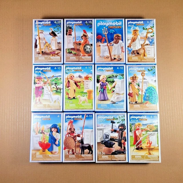 PLAYMOBIL HISTORIA DIOSES Griegos Mitología Juego Completo 12 Con
