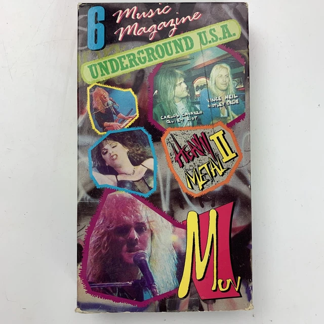 UNDERGROUND USA HEAVY Metal II 6 VHS Video Tape £21.18 PicClick UK