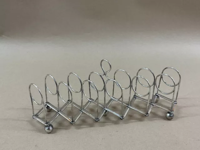 Antique Aesthetic Movement Silver Plated Expanding Toast Rack C1880