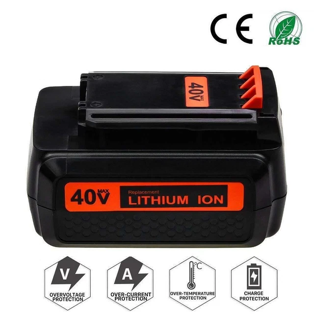 40 Volt for Black and Decker 40V 3.0Ah Max Lithium Battery LBX2040 LBXR36 LSW36