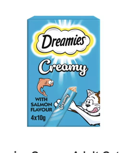 Dreamies Creamy Cat Treats with Salmon - 40g - 4 Pack