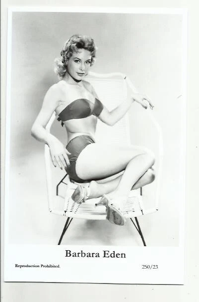 (B1) Barbara Eden Swiftsure Photo Postcard (250/23) Filmstar Pin Up Glamor