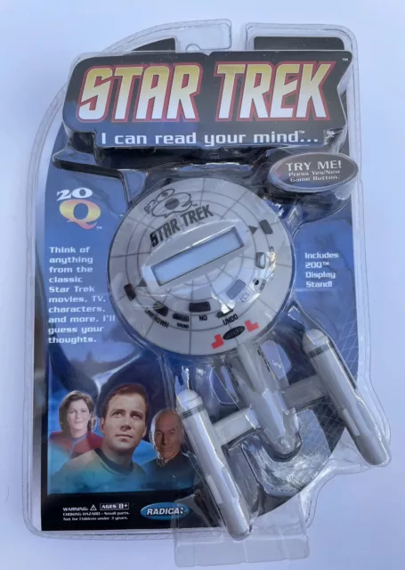 2009 Mattel Radica Handheld Star Trek 20Q LCD Game New In Box Great Fun NEW