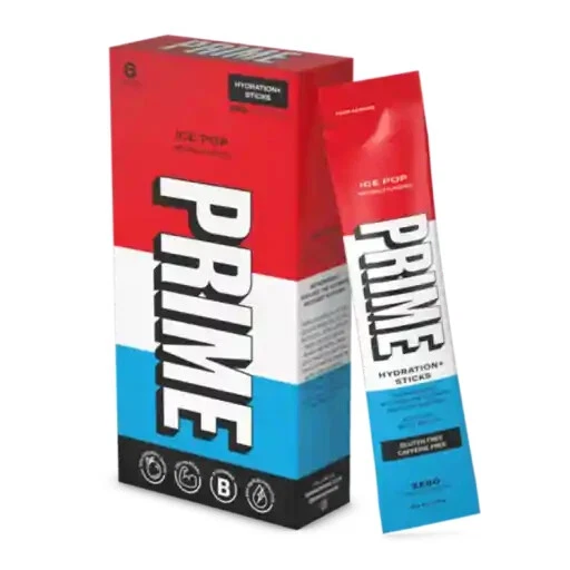 Ice Pop Drink Sticks Prime Hydration 1 bolsa rehidratar y recuperar BCAA