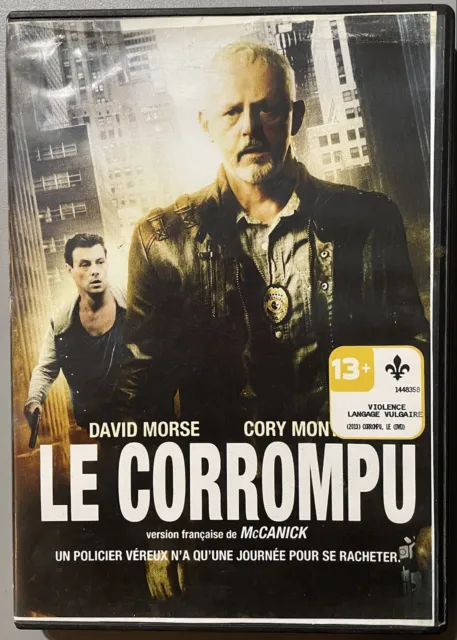 DVD - LE CORROMPU (MC CANICK) - David Morse,Cory Monteith (FORMER RENTAL)