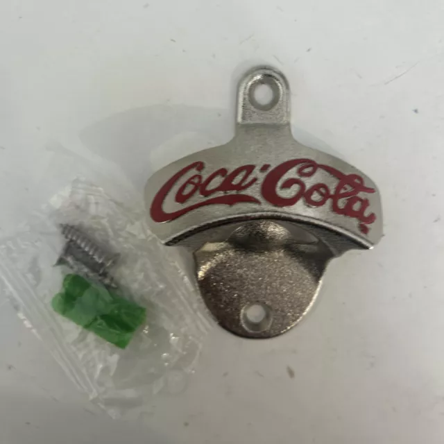 Coca-Cola Coke Wall Mounted Bottle Opener Beer Bar Merchandise Man Cave Decor 3