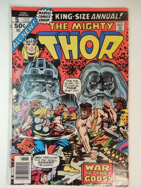 The Mighty Thor Annual 5  1St Toothgrinder Toothgnasher 1976 Marvel Double Key