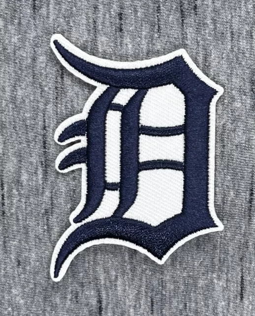 Detroit Tigers Embroidered Iron On Patch 2.75” X 1.75 Free Shipping