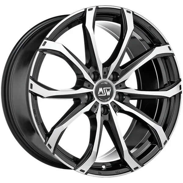 Jantes Roues Msw Msw 48 Pour Skoda Octavia Rs 8X18 5X112 Gloss Black Full P 2A7