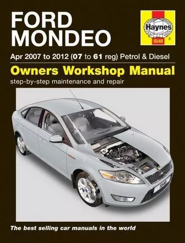 Ford Mondeo Petrol & Diesel (Apr 07 - 12) Haynes Repair Manual by Anon Book The