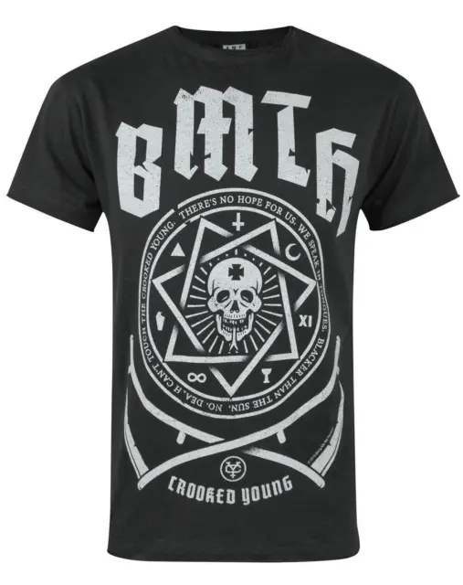 Amplified Bring Me The Horizon - Crooked Young - Men's Charcoal T-Shirt