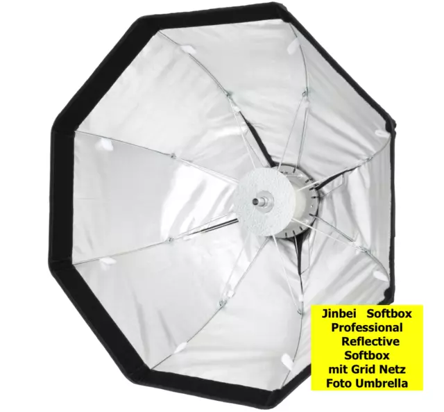 Jinbei  | Softbox Professional |  Reflective Softbox mit Grid Netz Foto Umrella