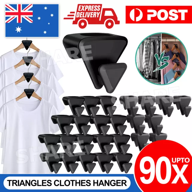 HANGER CONNECTOR HOOKS Space Saving Hangers Hooks Triangles Hanger Hooks  $10.90 - PicClick AU
