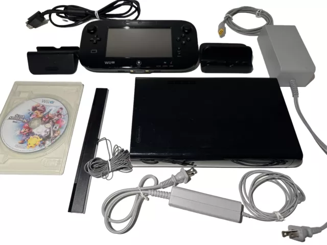 Nintendo Wii U Console (Black) (32GB) Smash/Splat Deluxe Set Boxed