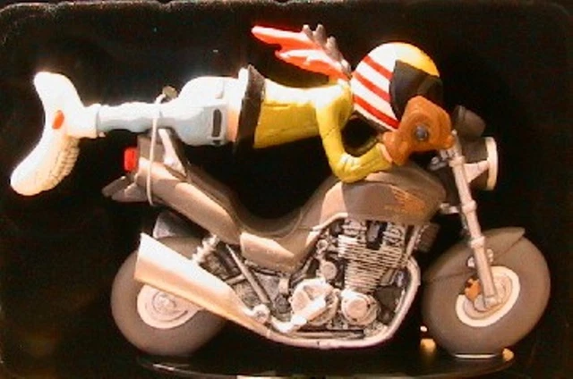 Miniature Moto Honda PC800 Pacific Coast 1/18 Joe Bar Team - Résine, Neuf Sous Blister, Collection